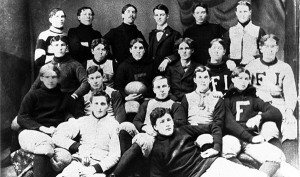 1896 Bulldogs <span class='credit'>Torch Archive Photo</span><span class='description'>1896 Bulldogs: Team photo of the 1896 football team, only two years after Ferris Industrial School became the Ferris Institute.</span>