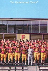 1968 Ferris State College Football Team <span class='credit'>Photo from the FSU Athletics web site</span><span class='description>1968 Ferris State College Football Team: This team unexpectedly became the first in Ferris history to achieve seven consecutive victories, recording an undefeated season.</span>